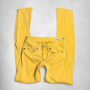24x32 |  MUSTARD YELLOW G-STAR RAW 3301 SKINNY JEANS
